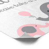 Pink Elephant Babys sind süß Bitte nehmen Sie eine Poster (Ecke)