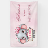 Pink Elephant Banner (Vertikal)