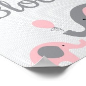 Pink Elephant Bitte unterschreiben Sie eine Blocks Poster (Ecke)