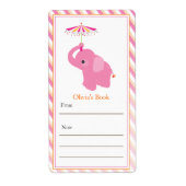 Pink Elephant Buchzeichen (Vorne)