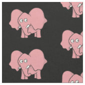 Pink Elephant Cartoon Pattern Stoff (Nahaufnahme)