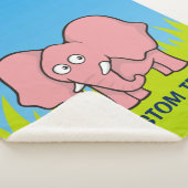 Pink Elephant Cartoon Sherpadecke (3/4)