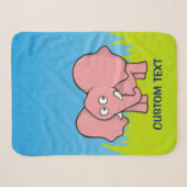 Pink Elephant Cartoon Sherpadecke (Vorderseite (Horizontal))