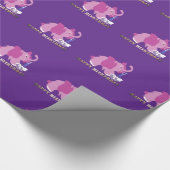 Pink Elephant cupcake Paper Wrapping Geschenkpacku Geschenkpapier (Ecke)