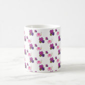 Pink Elephant Floral Tasse (Mittel)