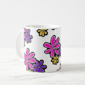 Pink Elephant Floral Tasse (Vorderseite Links)