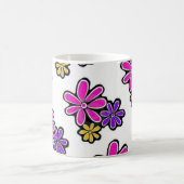 Pink Elephant Floral Tasse (Mittel)