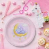 Pink Elephant Girl Baby Dusche Pappteller (Party)