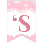 Pink Elephant Girl Baby Dusche Wimpelkette (Dritte Fahne)