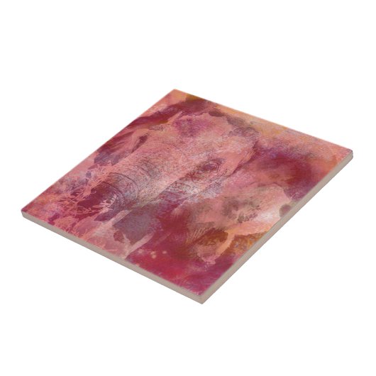 Pink Elephant Grunge Fliese (Seite)