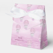 Pink Elephant Hot Air Balloon Gefallen Box Geschenkschachtel (Vorderseite)
