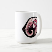 Pink Elephant Kaffeetasse (VorderseiteRechts)
