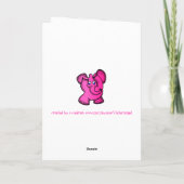 Pink Elephant Karte (Rückseite)