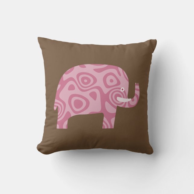 Pink Elephant Kissen (Vorderseite)