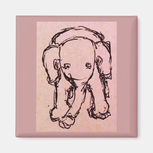 Pink Elephant Magnet (Vorne)