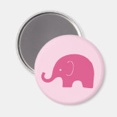 Pink Elephant Magnet (Vorderseite/Rückseite)