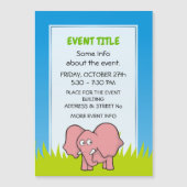 Pink Elephant Magnetkarte (Vorderseite)