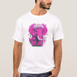 Pink Elephant mit daiseys T-Shirt