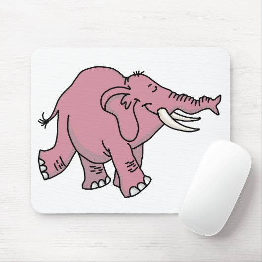 Pink Elephant Mousepad (Mit Mouse)