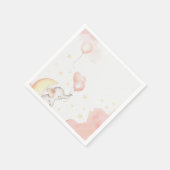 Pink Elephant Napkin Serviette (Ecke)