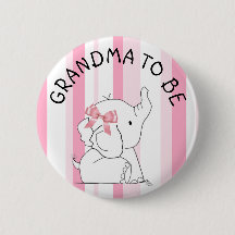 Pink Elephant Oma zu Baby Showroom Button