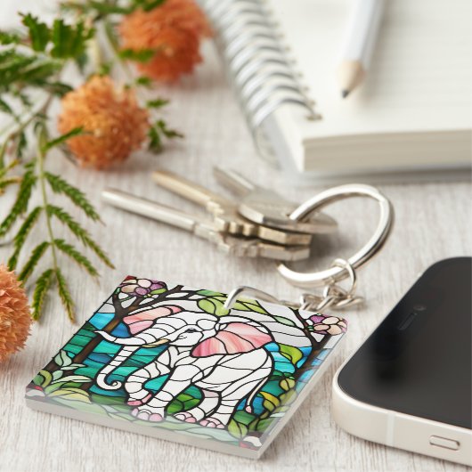 Pink Elephant Schlüsselanhänger (Vorderseite rechts)