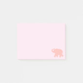 Pink Elephant Silhouette Post-it Klebezettel (Vorderseite)