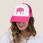 Pink Elephant Silhouette Truckerkappe (Beispiel)