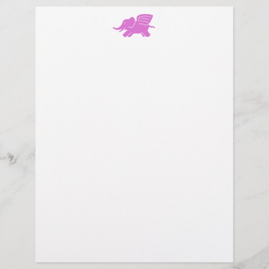 Pink Elephant Stationery (Vorderseite)