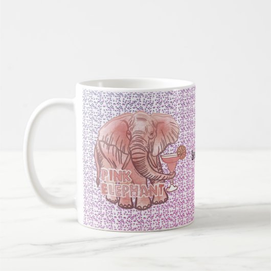 Pink Elephant Tasse (Links)