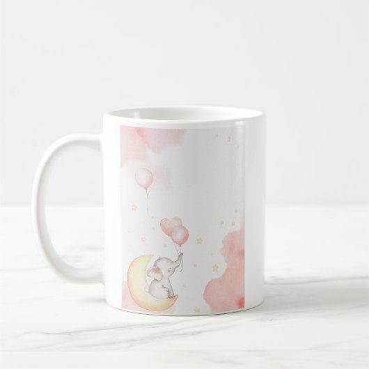 Pink Elephant Tasse (Links)