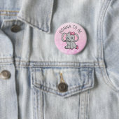 Pink Elephant Themed Nonna Be Baby Shower Button (Beispiel)