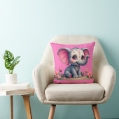 Pink Elephant Throw Pillow Kissen (Stuhl )
