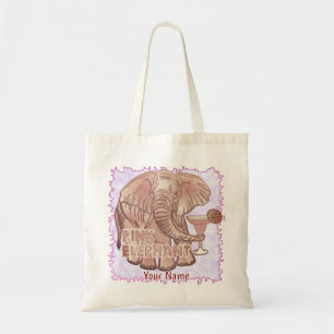 Pink Elephant Tragetasche