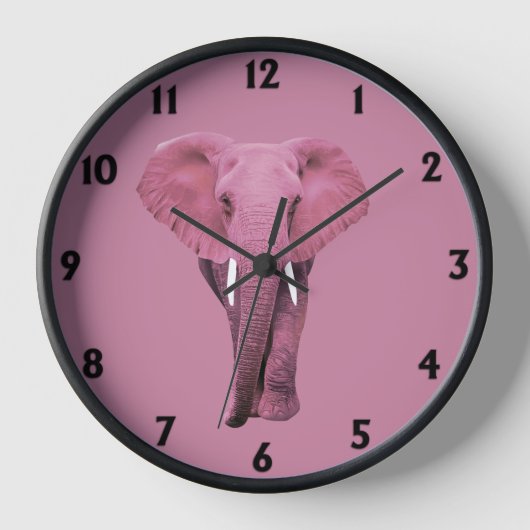 Pink Elephant Uhr (Vorderseite)