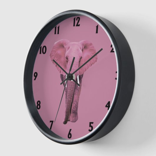 Pink Elephant Uhr (Winkel)