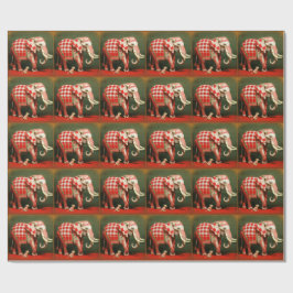 Pink Elephant und Polka Dot Chihuahua Geschenkpapier