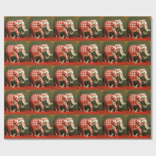 Pink Elephant und Polka Dot Chihuahua Geschenkpapier