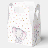 Pink Elephant Watercolor Geschenkschachtel (Geöffnet)