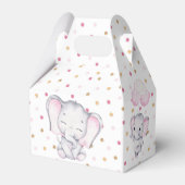 Pink Elephant Watercolor Geschenkschachtel (Vorderseite)