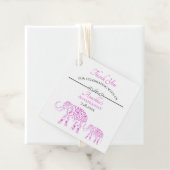 Pink Elephants Annaprashan | Erster Reis Geschenkanhänger (Beispiel)