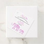 Pink Elephants Annaprashan | Erster Reis Geschenkanhänger (Beispiel)