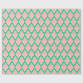 Pink Emerald Green Whx XL Marokkaner #4DS Geschenkpapier (Flach)