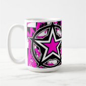 Pink Emo Star Tasse (Links)