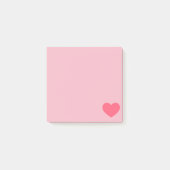 Pink Emoji Heart Post-it Klebezettel (Vorderseite)