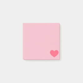 Pink Emoji Heart Post-it Klebezettel
