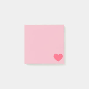 Pink Emoji Heart Post-it Klebezettel