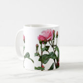 PINK ENGLISCH ROSE KAFFEETASSE (Vorderseite Links)