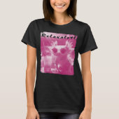 Pink Entspannte Axolotl Frauen T-Shirt (Vorderseite)