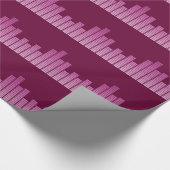 Pink Equalizer Geschenkpapier (Ecke)